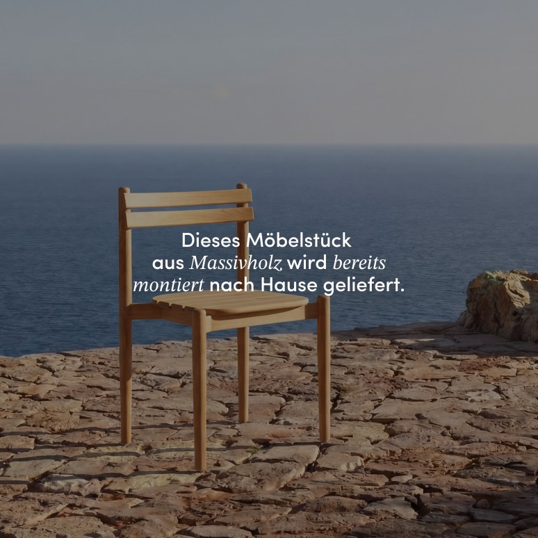 Vadim - Gartenmöbel-Set aus massivem Teakholz, 6 Personen