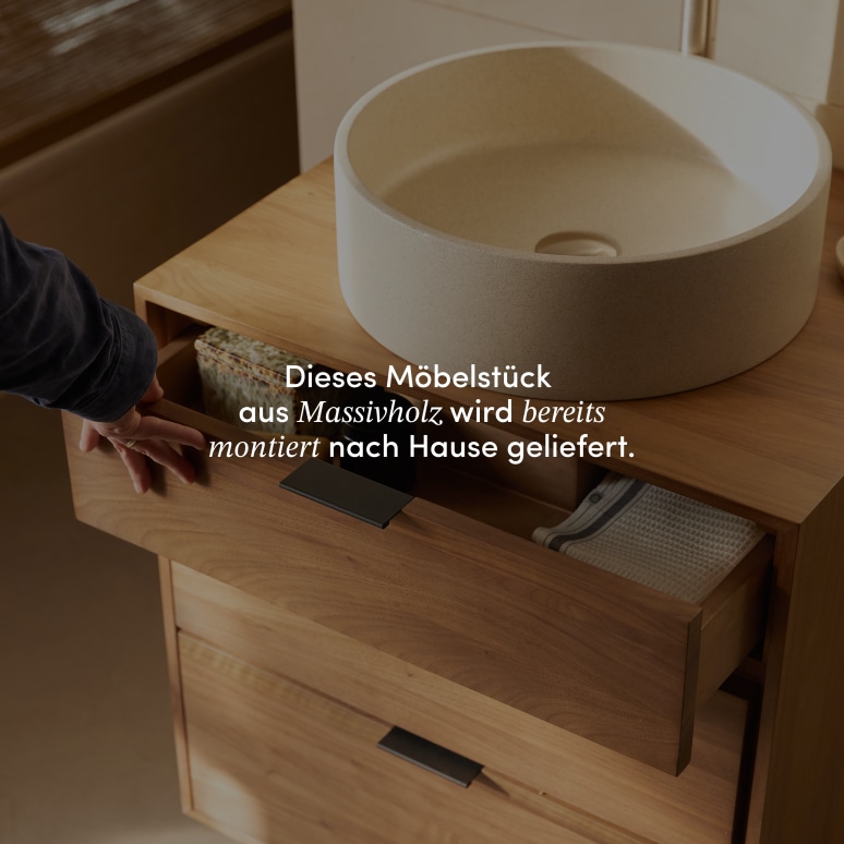 Senson - Badezimmermöbel aus massivem Nussbaum 60 cm