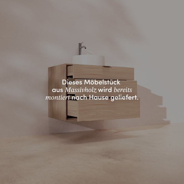 Senson - Badezimmermöbel aus massiver Eiche 80 cm