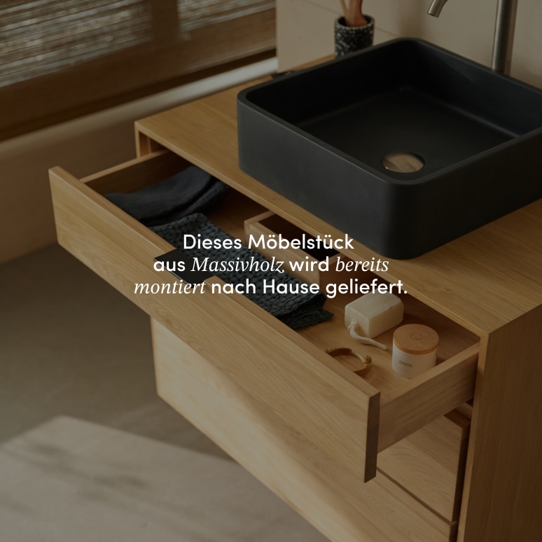 Senson - Badezimmermöbel aus massiver Eiche 80 cm
