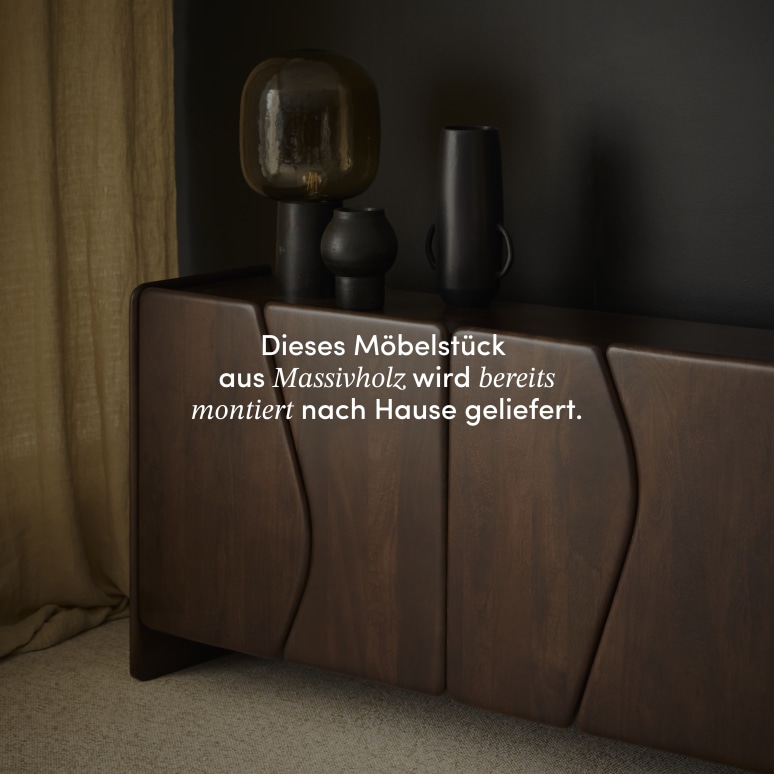 Noé - Sideboard aus massivem Mangoholz, 160 cm