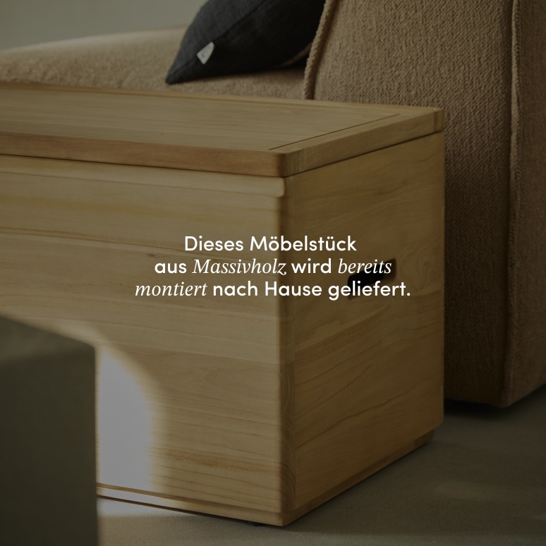 Nino - Aufbewahrungstruhe aus massivem Teakholz