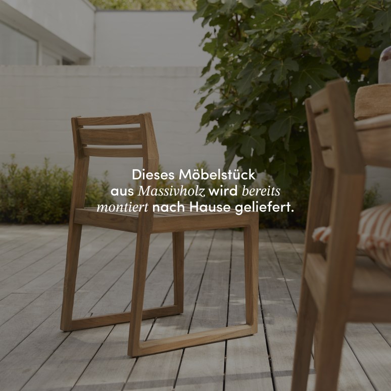 Vasco - Gartenstuhl aus massivem, recyceltem Teakholz