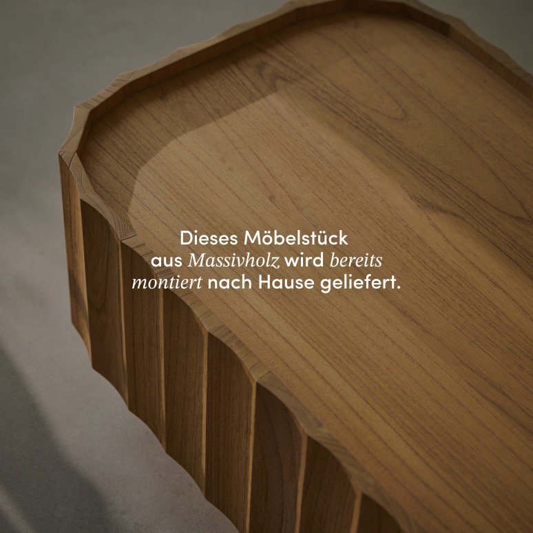 Andréa - Table basse en mindi massif