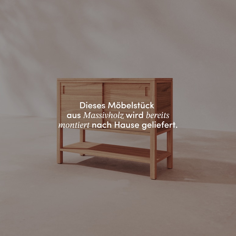 Anton - Sideboard aus massivem Teakholz 100 cm