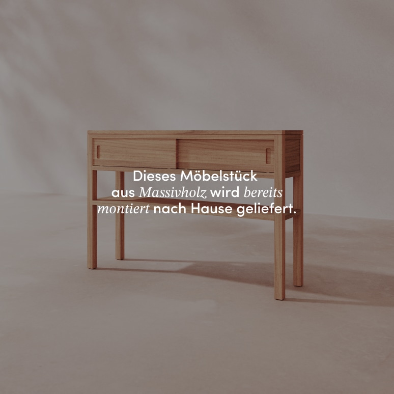 Anton - Konsole aus massivem Teakholz