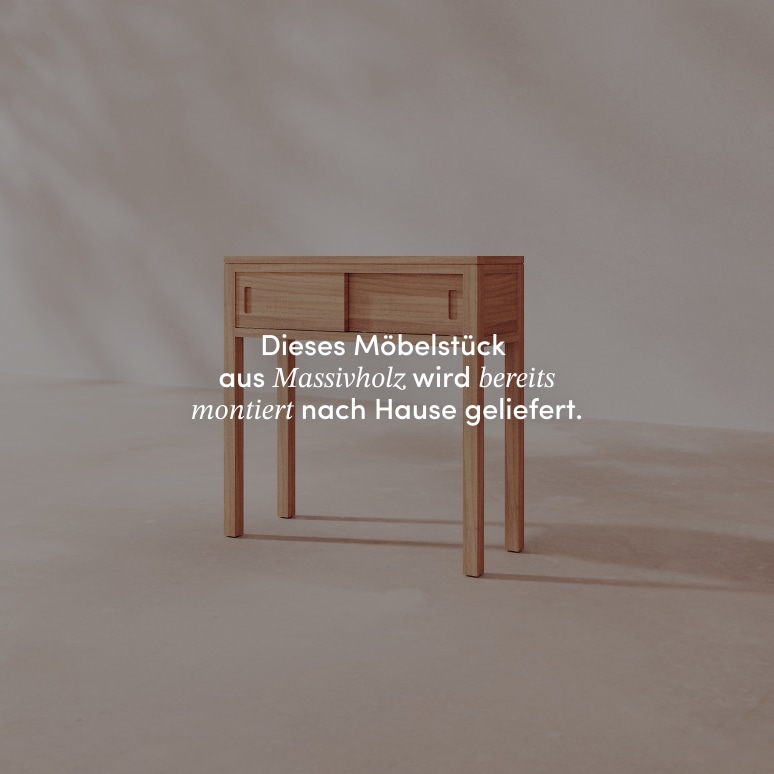 Anton - Konsole aus massivem Teakholz 80 cm