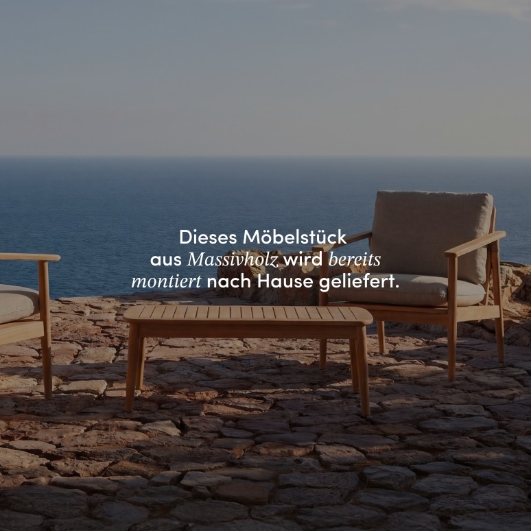 Daniela - Gartenmöbel aus massivem Akazienholz 2 Sitzplätze