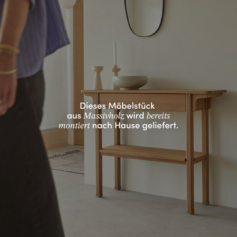 Elie - Konsolentisch aus massivem Mahagoni