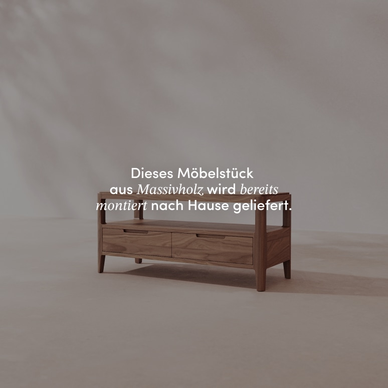 Arto - TV-Schrank aus massivem Nussbaum 100 cm