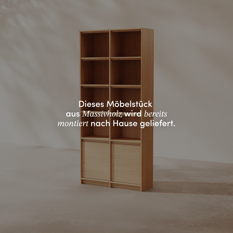 Aliette - Bücherschrank aus Eichenholz