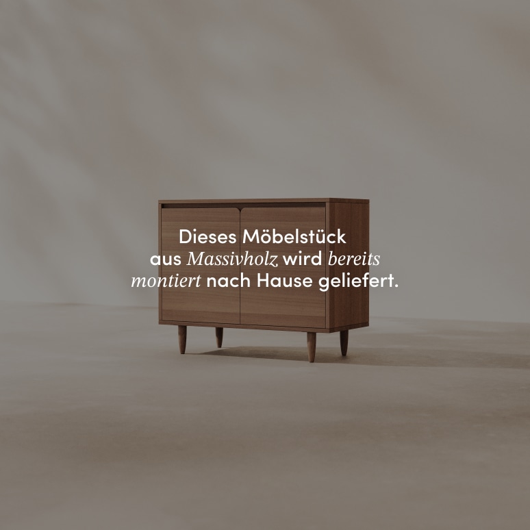 Livio - Sideboard aus massivem Hevea 100 cm