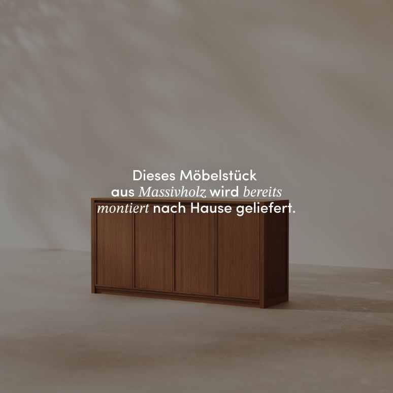 Jane - Sideboard aus massivem dunklem Teak 160 cm