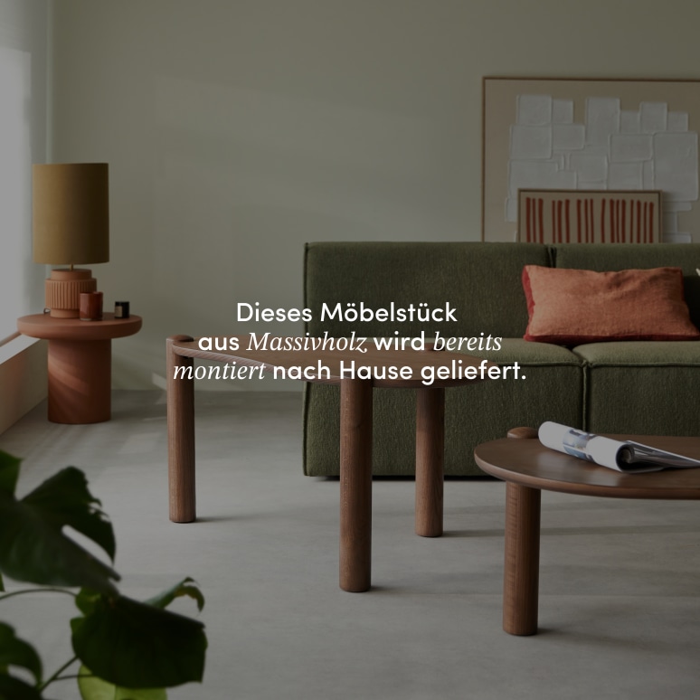 Nora -  Couchtische als Satztische aus massivem Eichenholz
