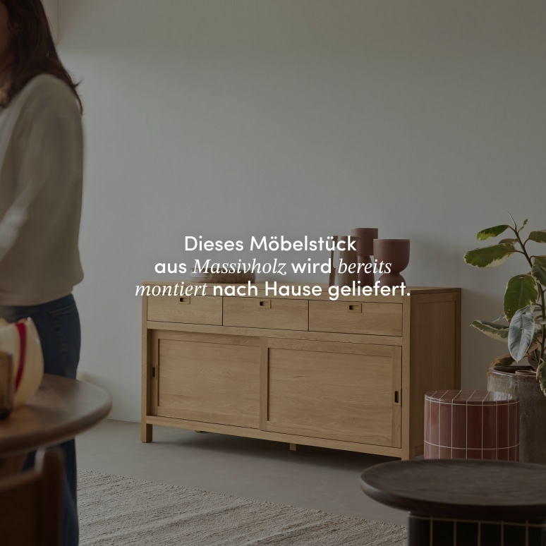 Heidi - Sideboard aus massivem Eichenholz 160 cm
