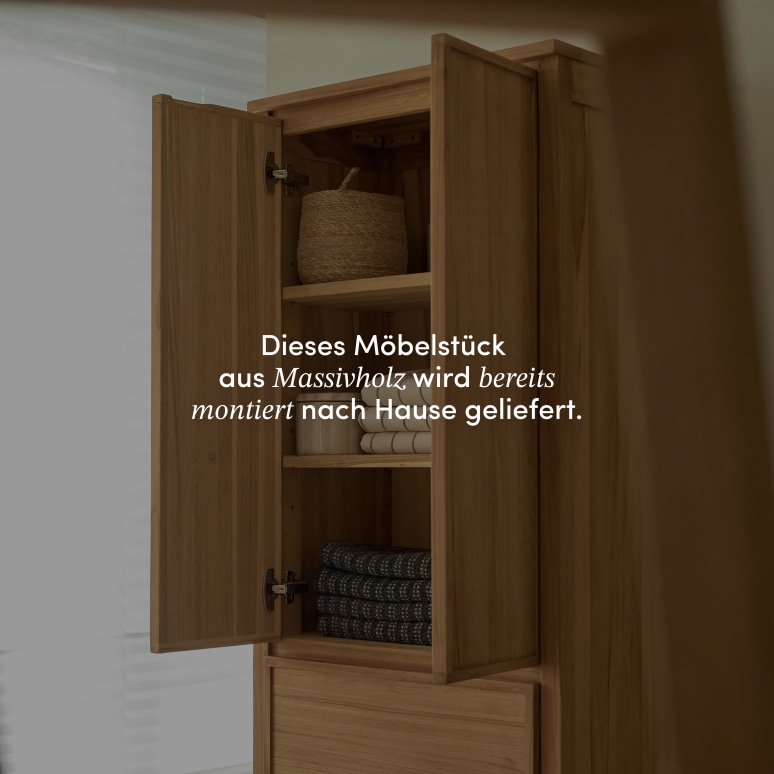 Jane - Hochschrank aus massivem Teak