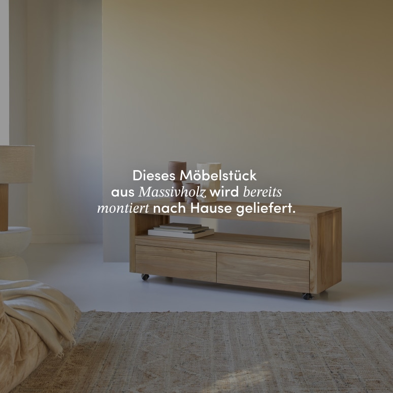 Anoa - TV Schrank aus massivem Teakholz 140 cm