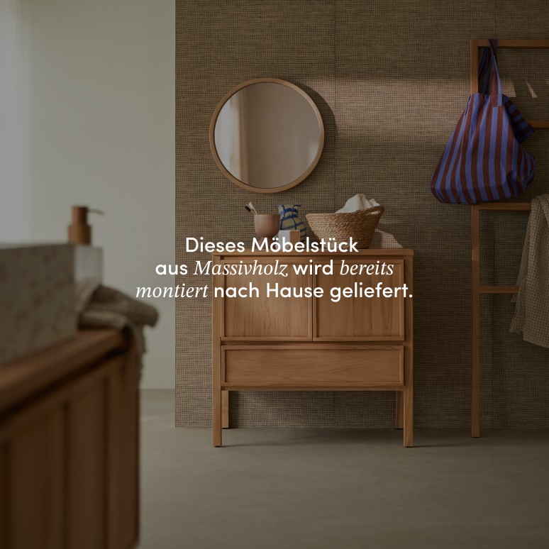 Jane - Sideboard aus massivem Teak 80 cm