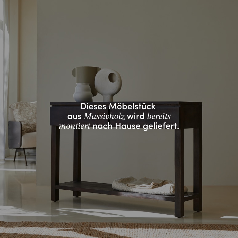 Eva - Konsole aus massivem Mahagoniholz