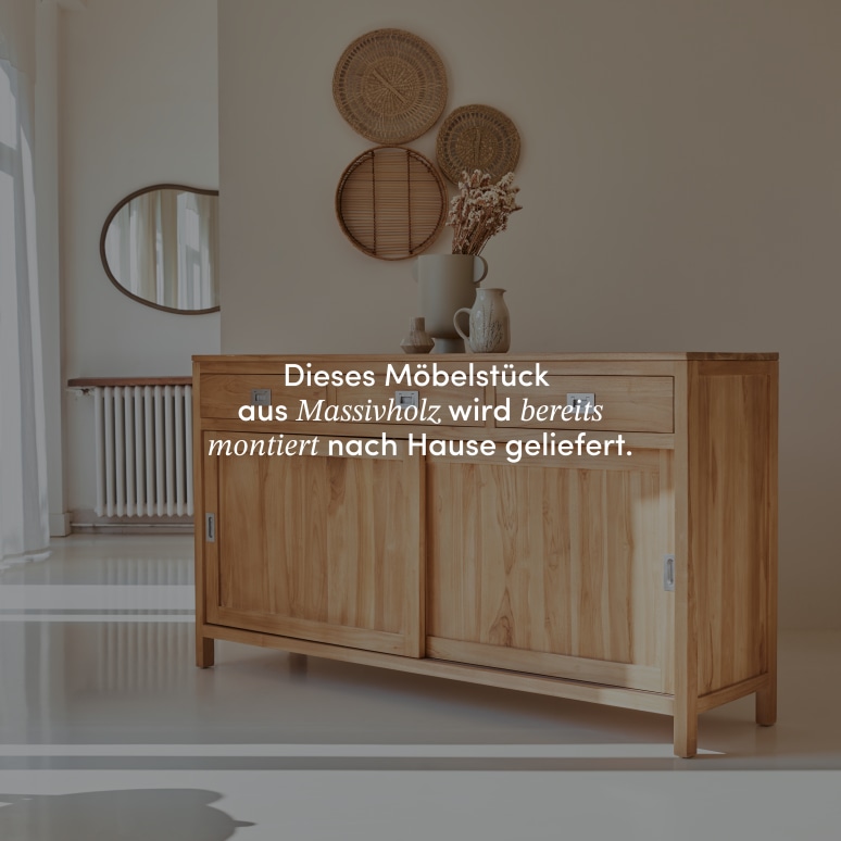 Coffee Tek - Buffet aus massivem Teakholz 180 cm