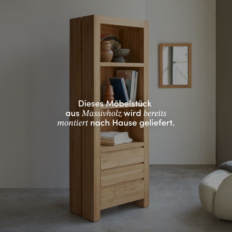 Eden - Bücherregal aus massivem Teak