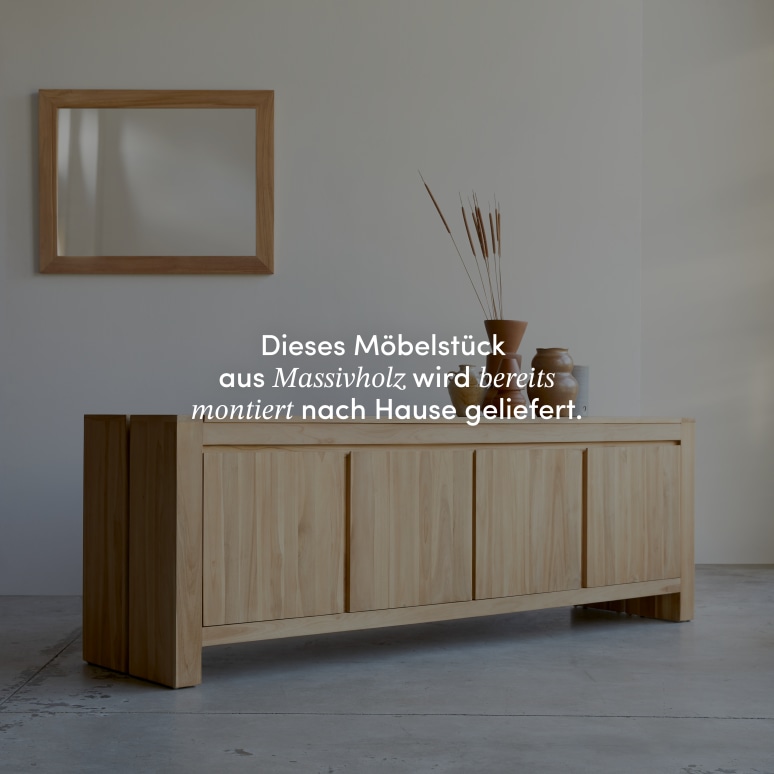 Eden - Buffet aus massivem Teakholz 210 cm
