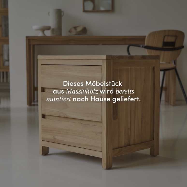 Eden - Aufbewahrungsbox aus massivem Teak 55 cm