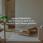 Achille - Quadratischer Couchtisch aus massivem Teakholz