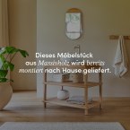 Achille - Waschtischunterschrank aus massivem Teakholz 95 cm