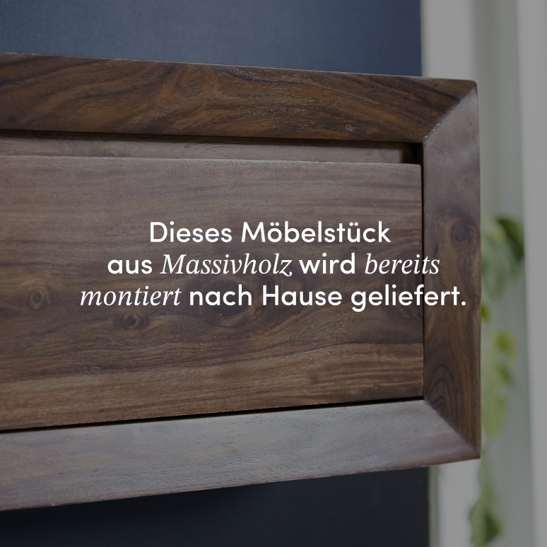 Villa - Wandkonsole für den Flur aus Massiv-Palisander T. 25 cm
