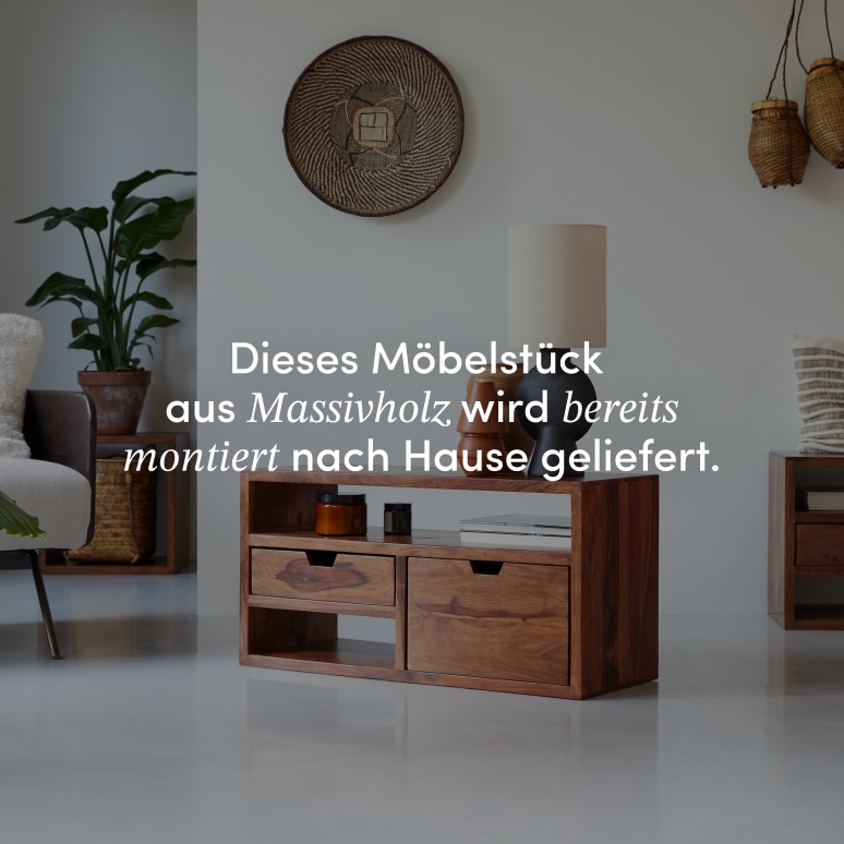 Kwarto - TV Schrank aus massivem Palisanderholz 85 cm