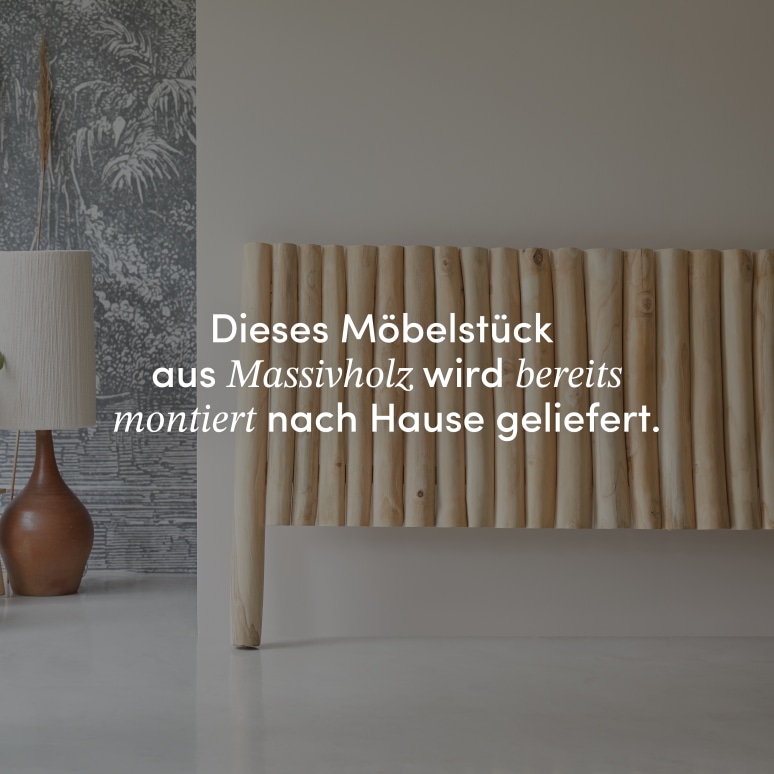 River - Kopfteil aus massivem Teakholz 180 cm