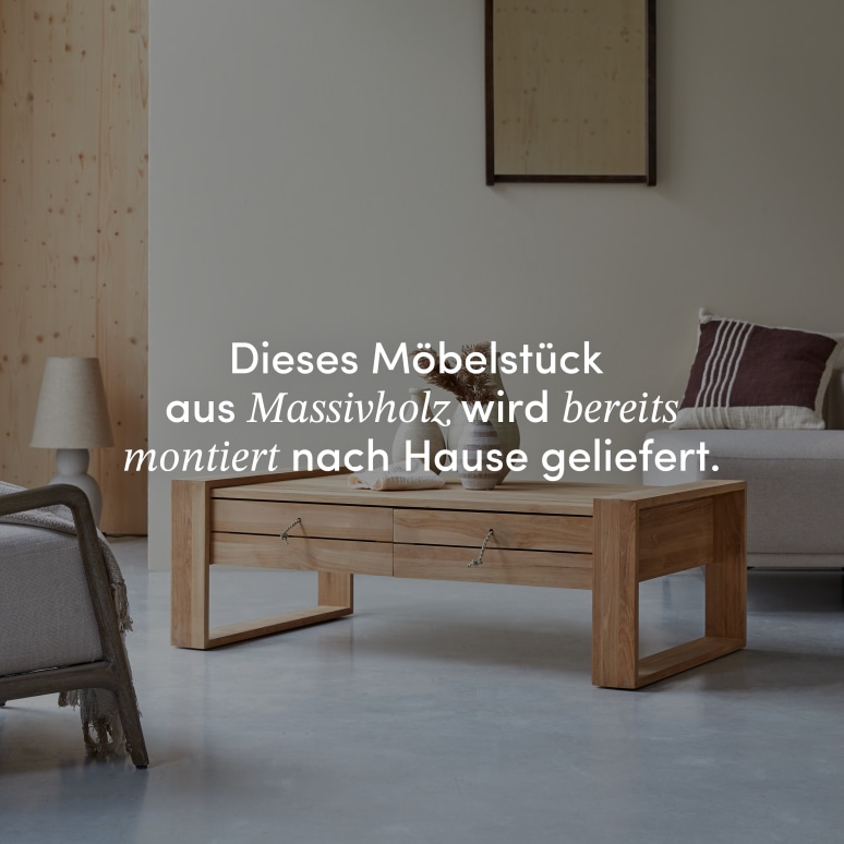 Minimalys - Couchtisch aus massivem Teakholz
