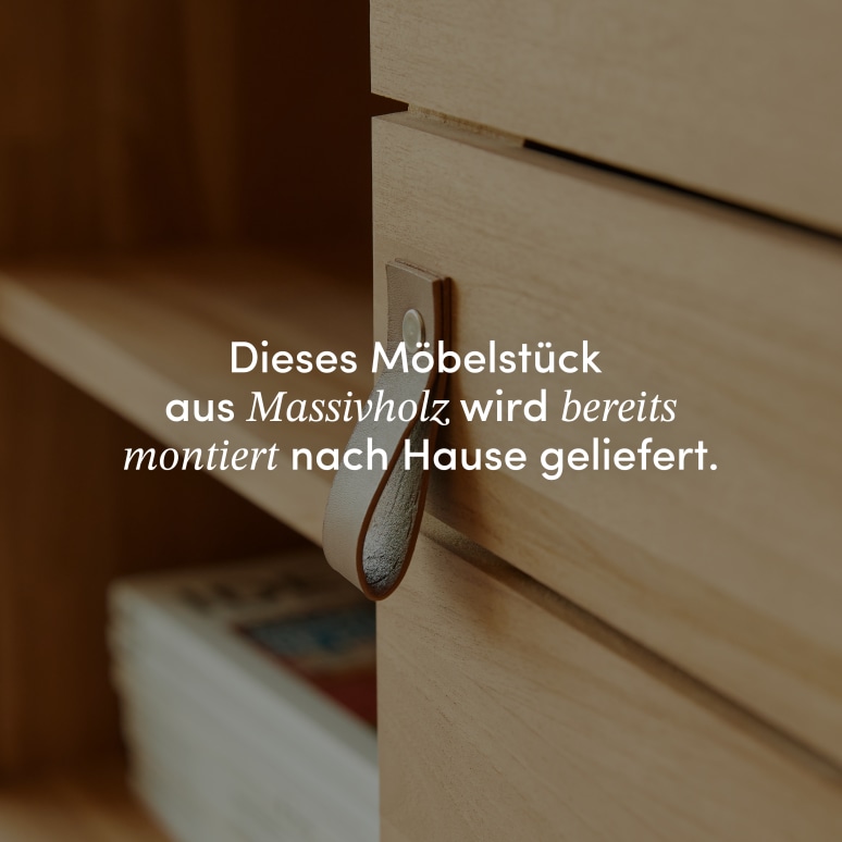 Minimalys - TV Schrank aus massivem Teakholz 155 cm
