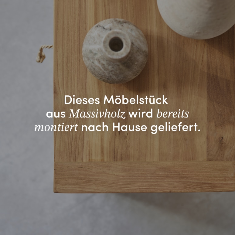 Minimalys - Nachttisch aus massivem Teakholz