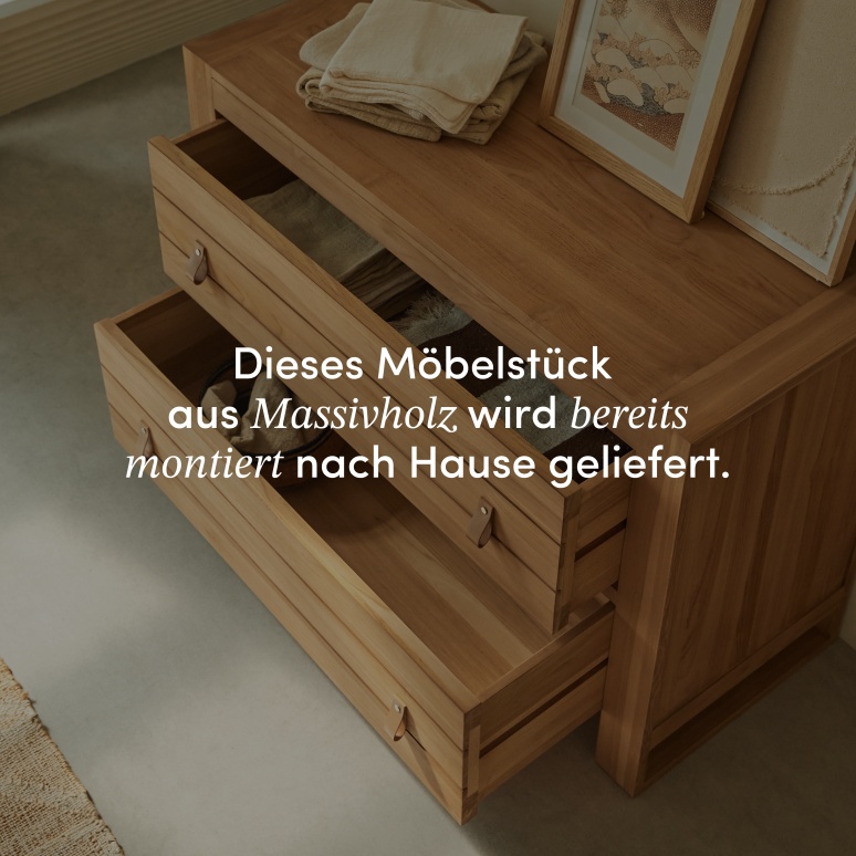 Minimalys - Kommode aus massivem Teakholz