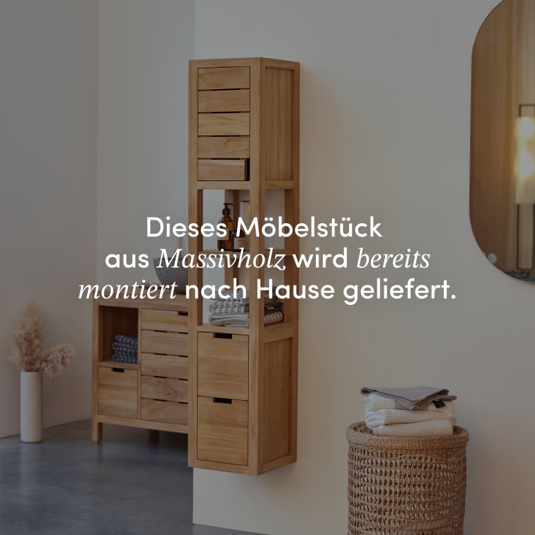 Serena - Hochschrank aus massivem Teak