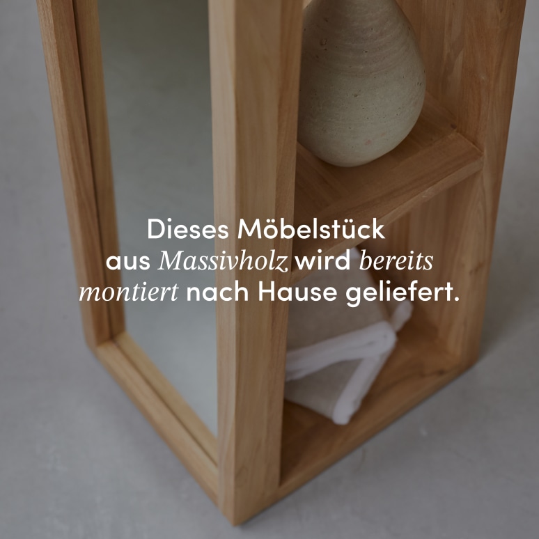 Twig - Schrägschrank aus massivem Teak