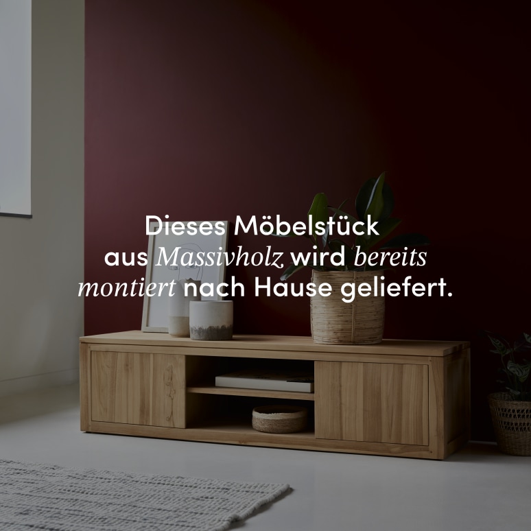 Basil - TV Schrank aus massivem Teak 140cm