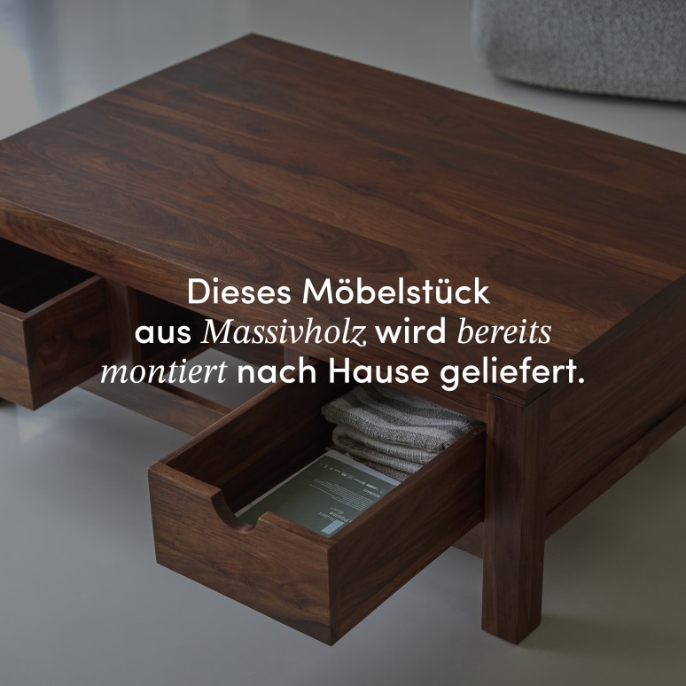 Oliver - Couchtisch aus massivem Palisanderholz