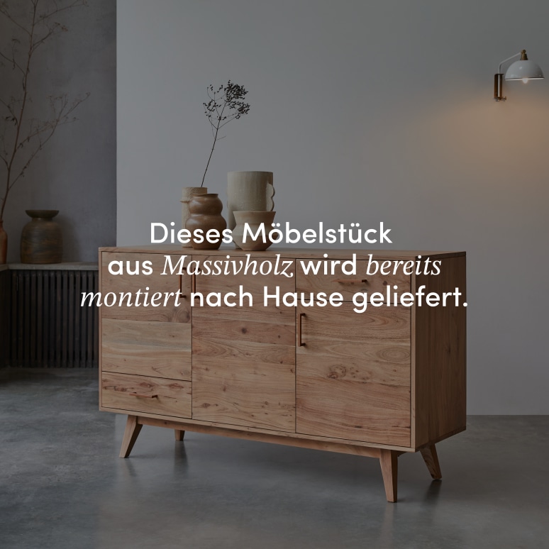 Oslo - Buffet aus massivem Akazienholz 150 cm