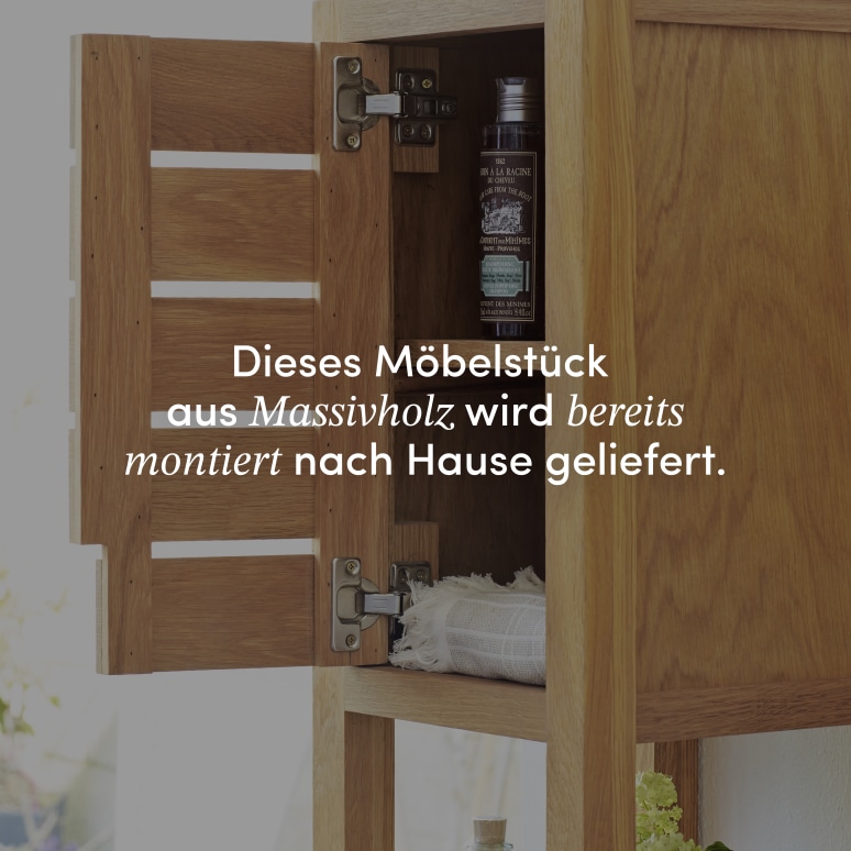 Serena - Hochschrank aus massivem Eichenholz