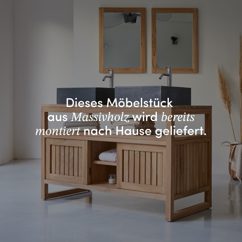 Colonial - Bad Unterschrank aus massivem Teakholz 120