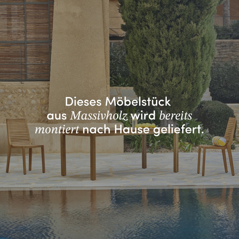Teo - Outdoor Tisch aus massivem Teak 6/8 Pers.