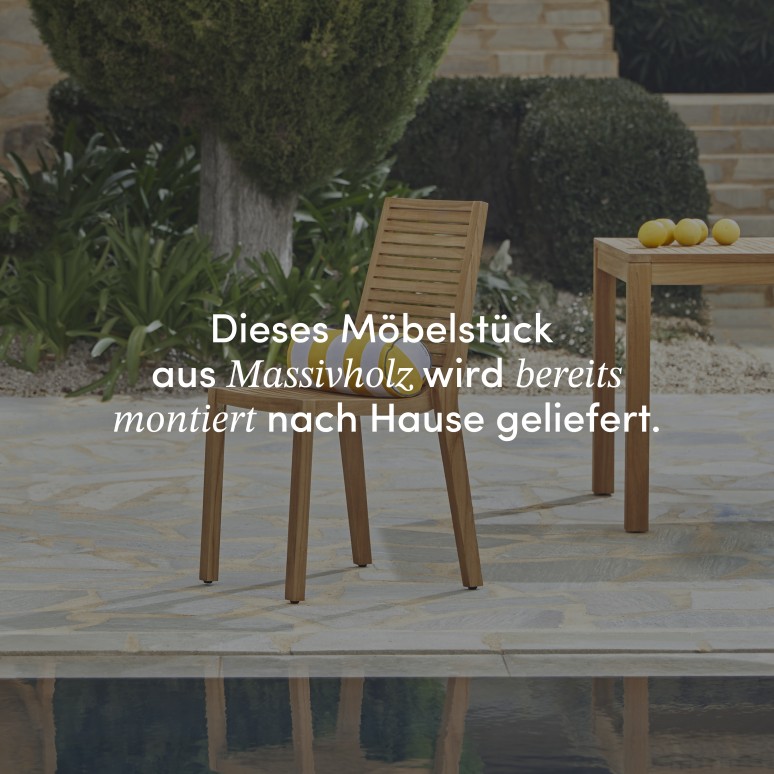 Teo - Gartenmöbel-Set aus massivem Teakholz, 6-Sitzer