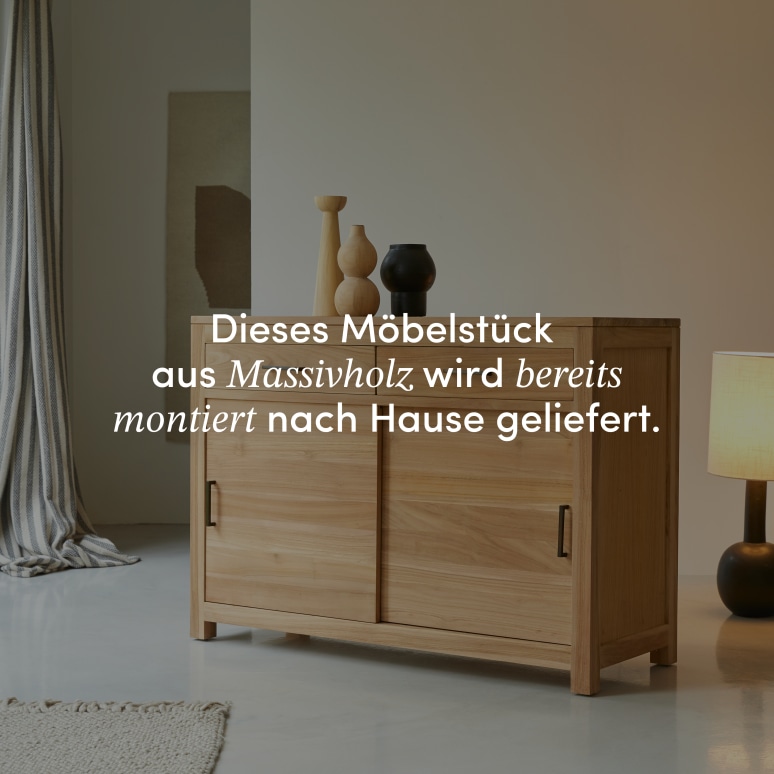 Maë - Buffet aus massivem Teakholz 120 cm