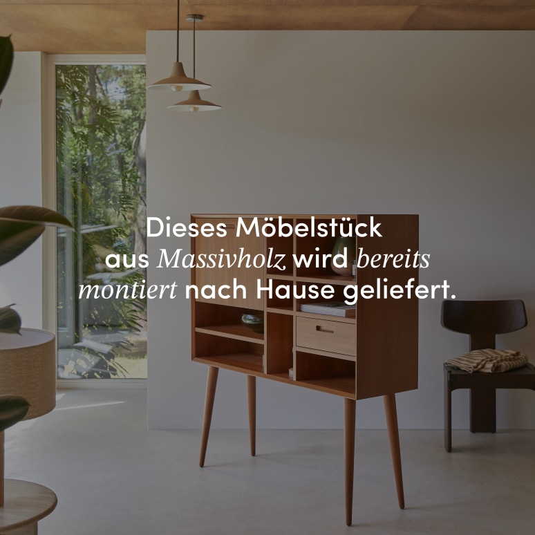 Magda 50's - Buffet aus massivem Mahagoniholz 130 cm