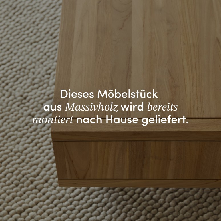 Jonàk - Couchtisch aus massivem Teakholz