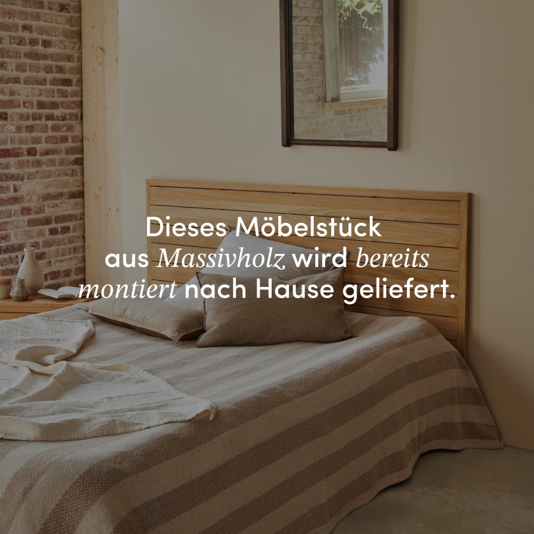 Minimalys - Kopfteil aus massivem Teakholz 165 cm