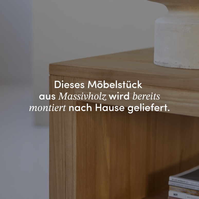 Anoa - Rechteckiger Couchtisch aus massivem Teakholz